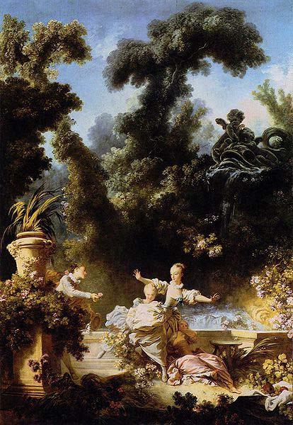 Jean-Honore Fragonard The Progress of Love: The Pursuit oil painting picture